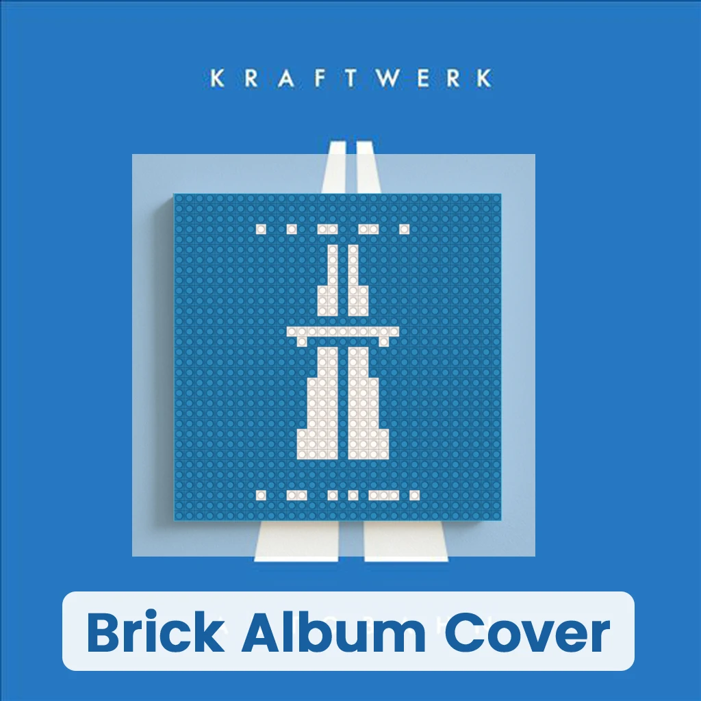 

Kraftwerk Autobahn Album Cover DIY Pixel Mosaic Building Blocks Set For Music Lovers Bedroom Living Room Home Wall Hanging Decor