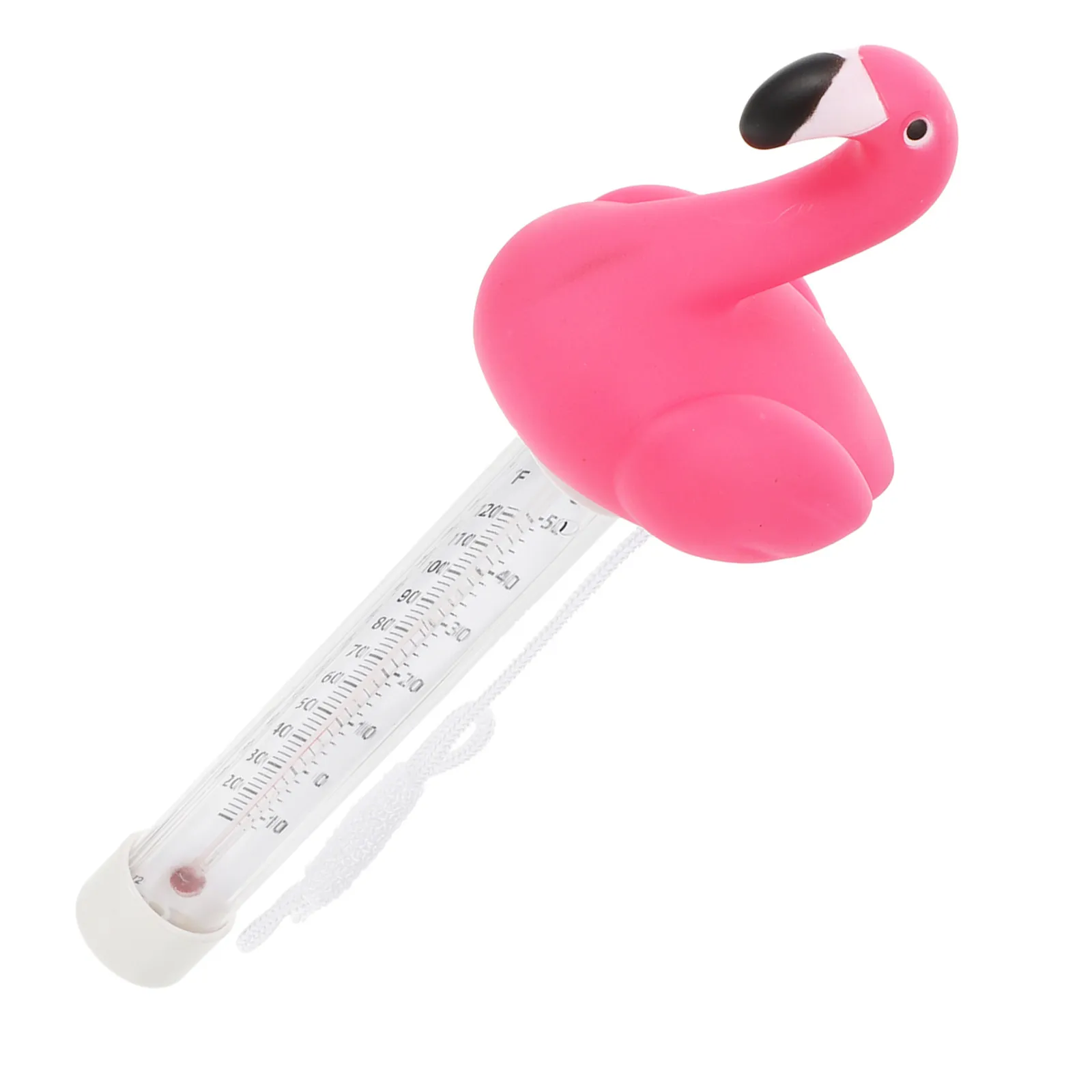 1Pcs Cartoon Flamingo Floating Thermometer Swimming Pool Thermometer Bathtub Fishpond Supply Decorative Water Temperature