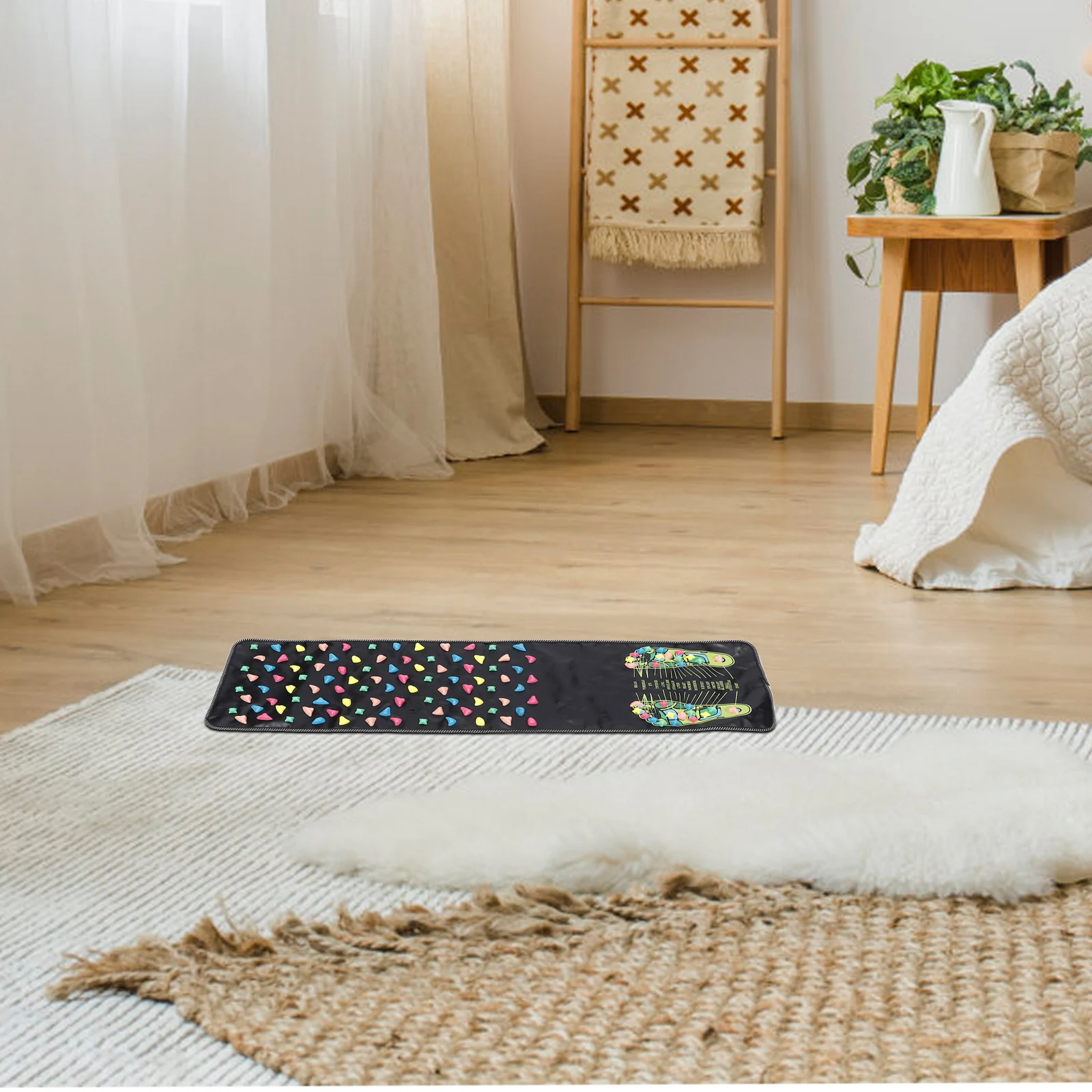 

Foldable Foot Mat 120x35cm Acupressure Nail Boards for Feet Pressure Points Tool Home Use Travel Size Safe