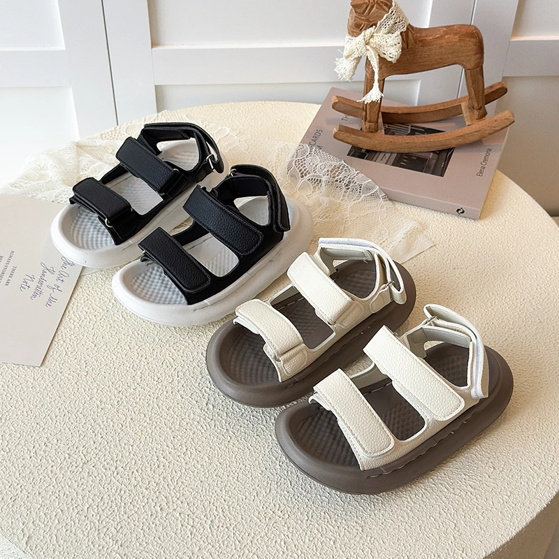 

Boys'/Girls' Sandals 2025 Summer New Open Toe Breathable Kid's Beach Shoes Fashion Non-slip Children's Shoes Plus Size 26-35
