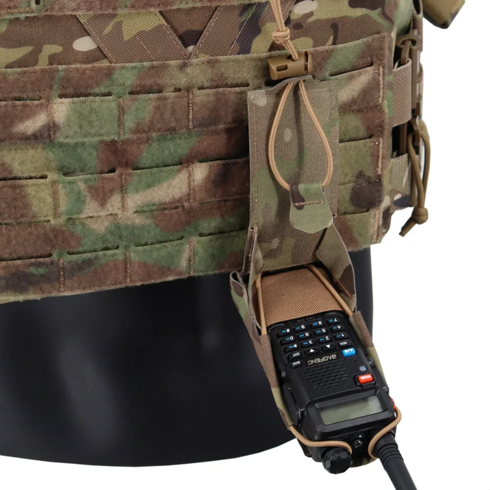 Tactical Gridlok Radio Pouch BAOFENG/POFUNG UV5R UV82 caccia Airsoft Radio Pouch Molle Intercom Pouch Walkie Talkie Bag