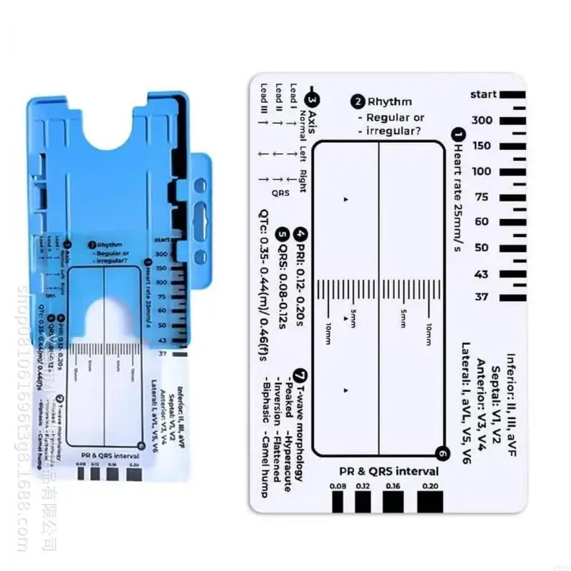 P82E Electrocardiogram 7 Step Ruler Card For Accurate Interpretation & Quick Analysis