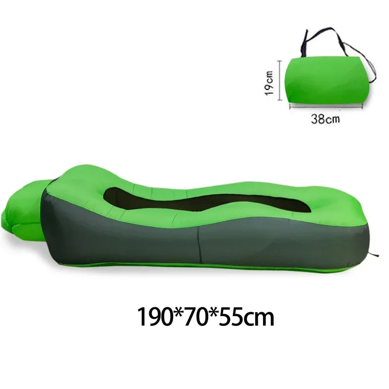 Aufblasbares Schlafsofa zum Schlafen, Doppelmatratze, ultraleichte Sitze, Luft-Selbststausfall-Ausflüge, Bett, Campingzubehör, Widesea-Kissen – Detail 17