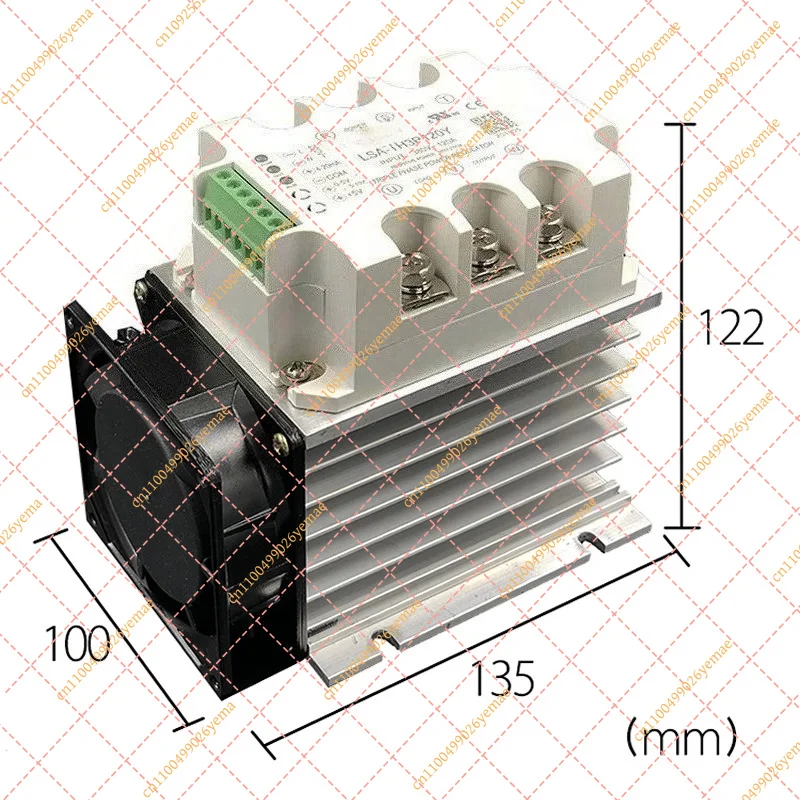 90A Three Phase AC Phase Shift Voltage Regulator Module - Fully Isolated Power Controller (LSA-TH3P90Y)