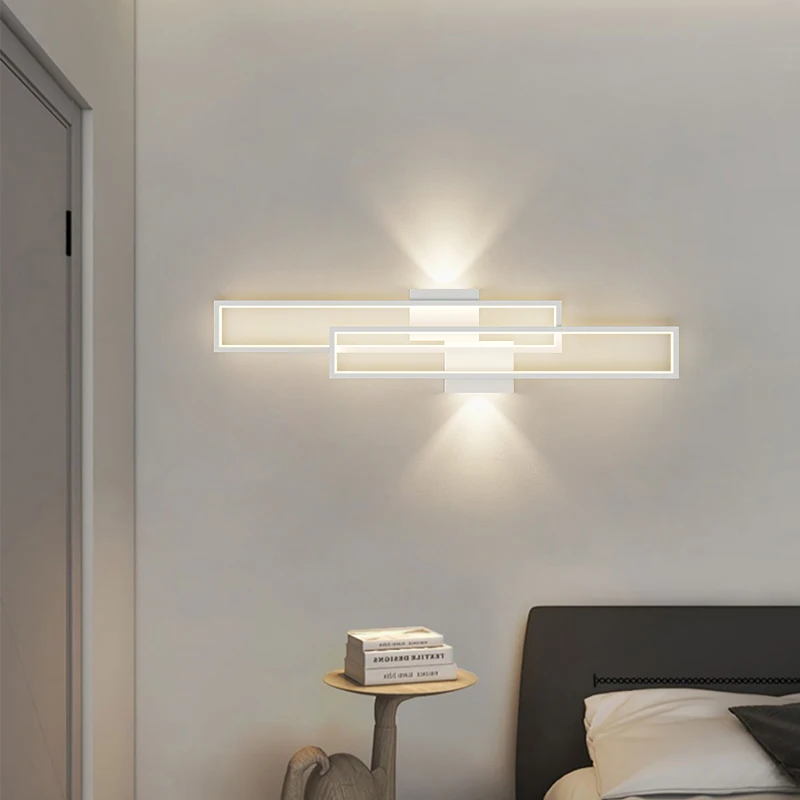 Led Decoratieve Wandlampen Voor Thuis, Moderne Stijlvolle En Veelkleurige Binnenverlichting Voor Woon-En Slaapkamerverlichting Met Drie Kleuren