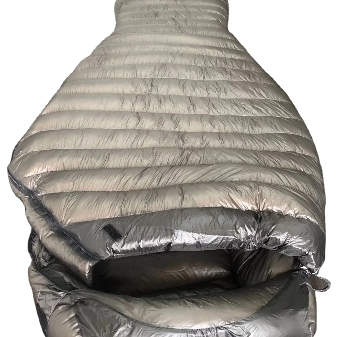 Camping Sleeping Bag: -40 Degree Down Extremity Warm 10D Nylon Glacier Goose Down Sleeping Bag