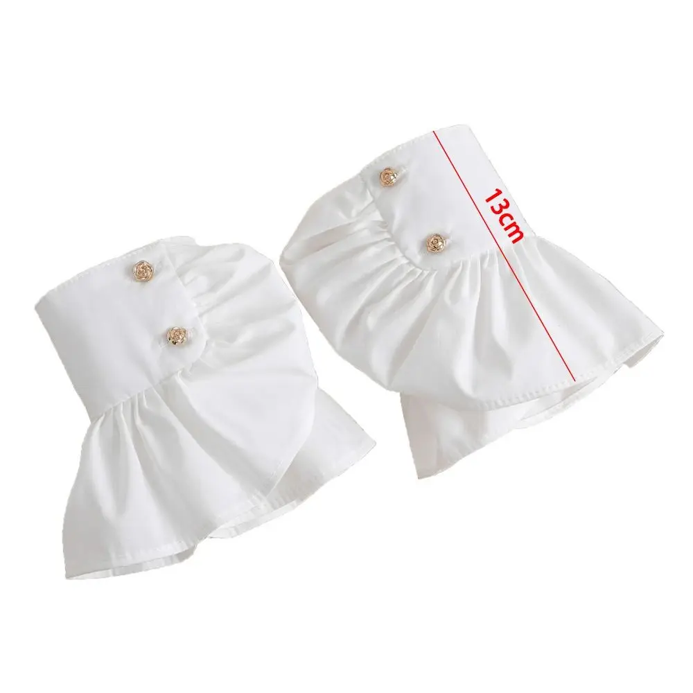 Nieuwe afneembare valse manchetten zonnescherm manchet verlenging pols manchetten nep flare mouwen dames meisjes