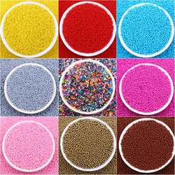 50g/lot 2mm Bitty Round Glass Beads For Nail Art Colourful No Hole Seed Glass Beads for Diy Necklace Pendant Accessories