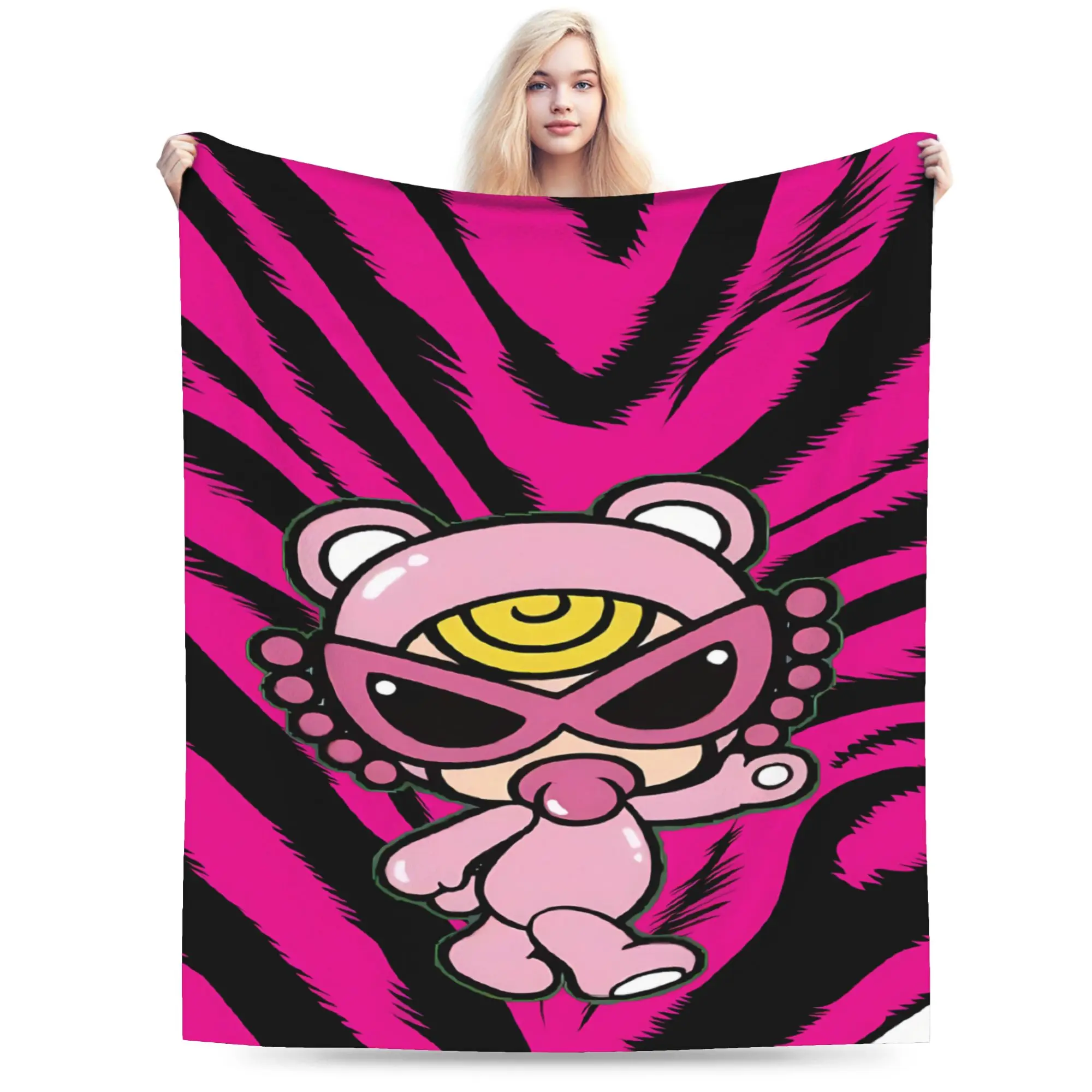 H-Hysteric-s M-Mini Warm Blanket  Children Plush Bedding Throws Comfortable Bedroom Flannel Bedspread Sofa Bed Cover