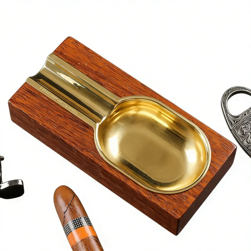 

Новая деревянная подставка-пепельница для сигар 2026 года, держатель для сигар, подставка для сигарет, пепельница с одним слотом