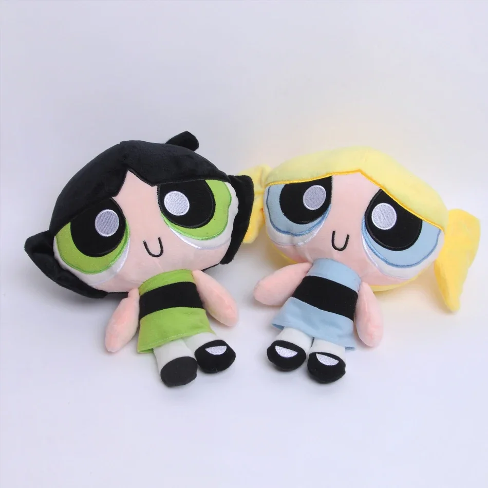 20cm Cartoon anime Powerpuff Girls Plush Toys Cute Blossom Buttercup Bubbles stuffed Plush dolls Gifts