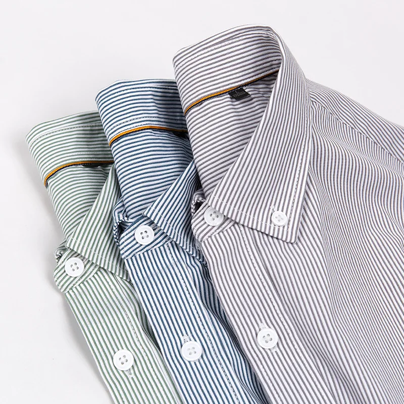 Klassieke En High-End Zakelijke Shirts Met Lange Mouwen Voor Mannen