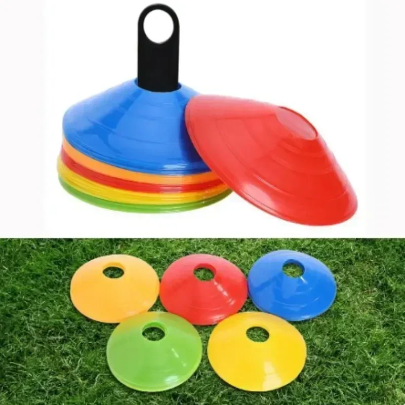 

10Pcs/Set Soccer Training Sign Dish Pressure Resistant Cones Marker Discs Bucket Outdoor Basketball Football Training Sport Tool