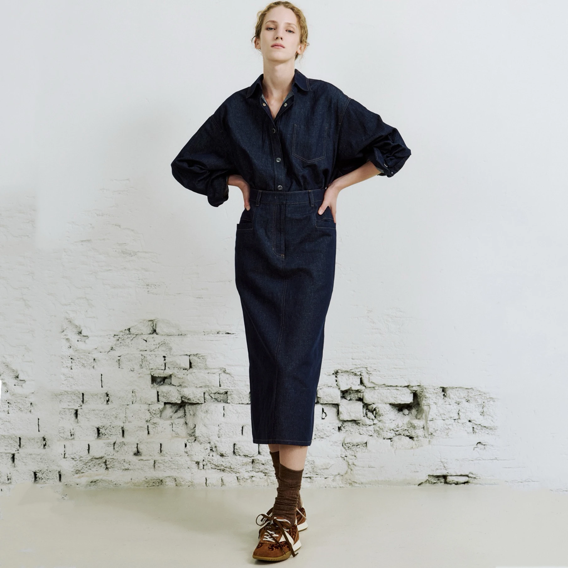 

Кожаный сыр TIM * 25 Осенний повседневный модный хлопковый льняной широкий комплект джинсов irt и f Юбка Женский комплект Busin Casual irt