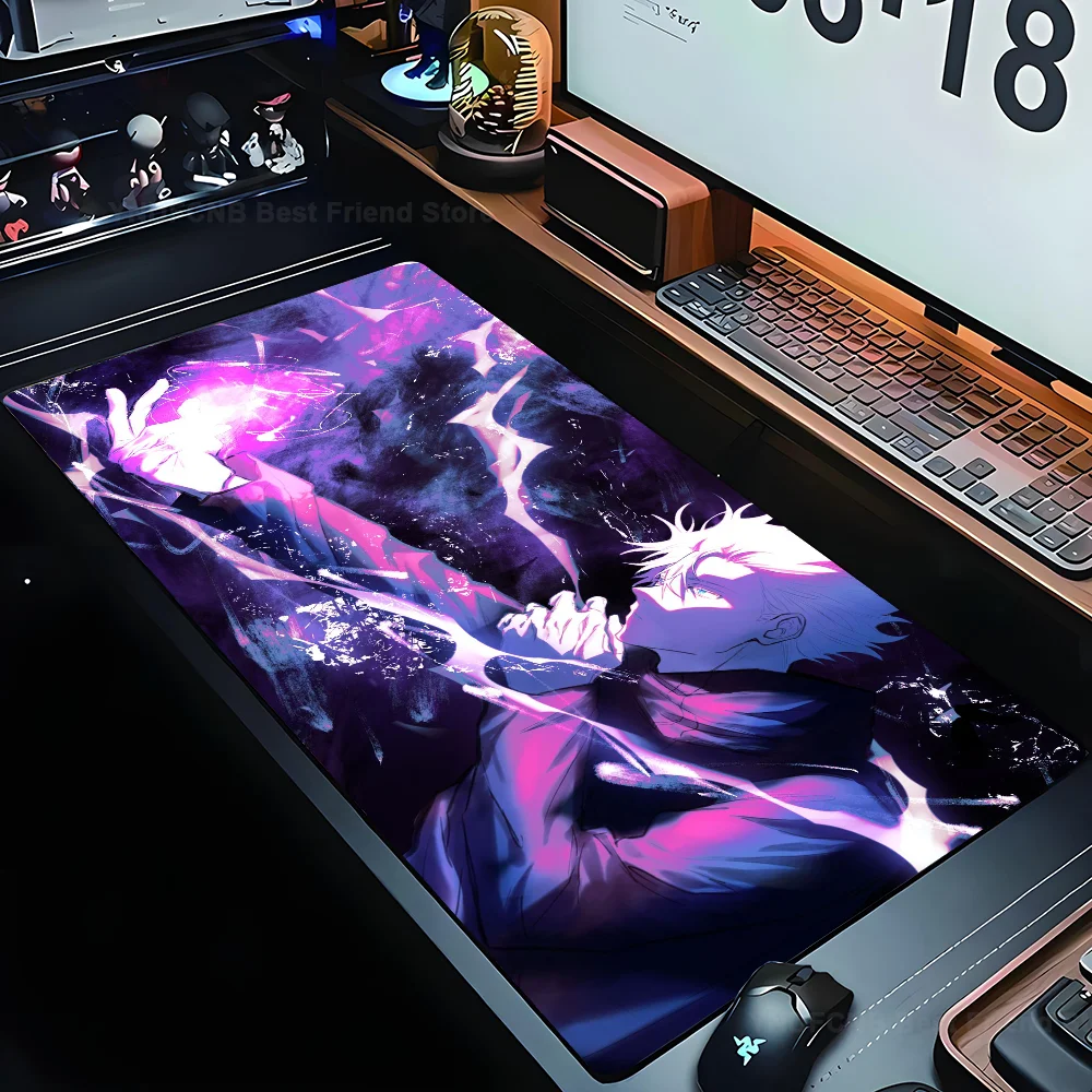 Satoru Gojo Mouse Mat Desk Mat With Pad Gaming Accessories Prime Gaming XXL Keyboard Pad