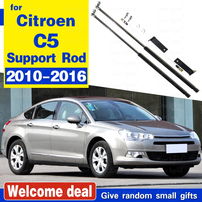 Auto Front Hood Bonnet Gas Struts Lift Support Damper Shock support rod holder bracket strut rod For Citroen C5 2010 - 2016