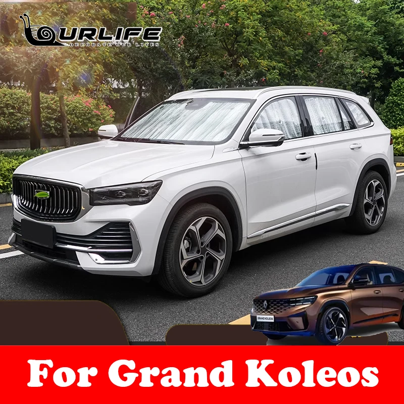 

For Grand Koleos Geely Monjaro KX11 2024 2025 Accessories Car Window Windshield Sunshade Front UV Protect Reflector Sun Shade