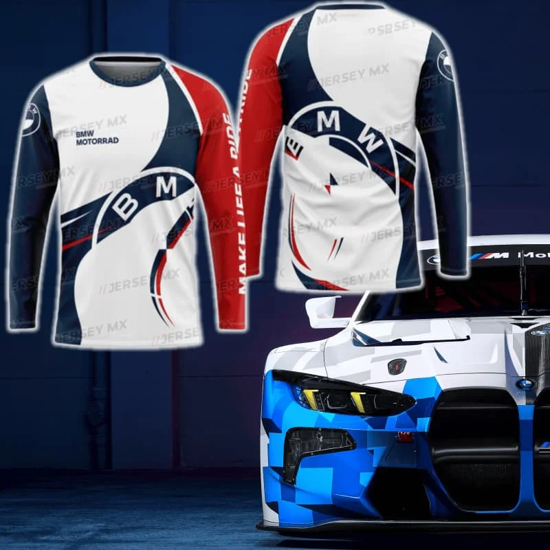 

2025 New BMW Quick-drying Long-sleeved Comfortable Casual Off-road High-quality Top BMW Classic High-end Racing Suit Moto