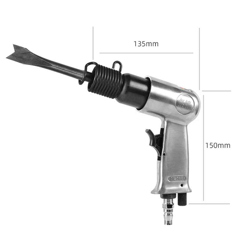 Outil de marteau pneumatique Neutravaillait c, déterminer l'air, poignée injuste industrielle, ciseau à air de type droit, outil de pelle, 150mm