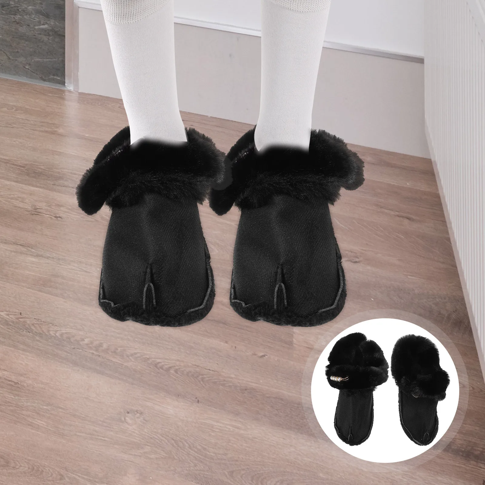 

1Pair Winter Soft Thick Shoe Inserts Size 42-43 Detachable Warm Removable Warmers for Shoes Indoor Outdoor Sock for Shoes Clogs