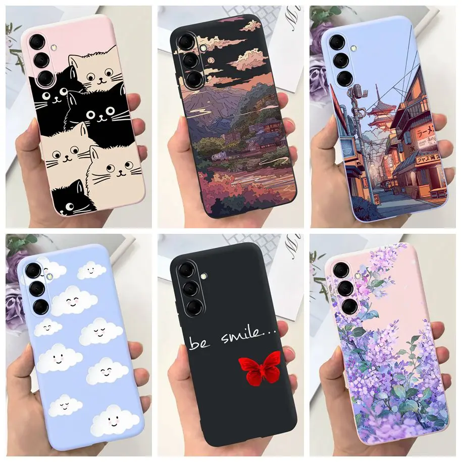 For Samsung A24 5G Case SM-A246B Cover Popular Butterfly Shockproof Bumper Silicone Fundas For Samsung Galaxy A34 5G A 24 Hoesje