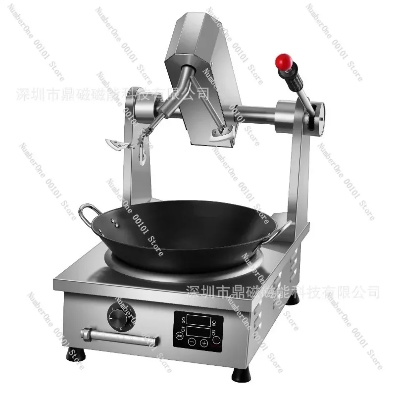 Automatic Cooking Robot for Restaurant Fast Food, Commercial Stir Fry Machine for Fried Rice and Fried Noodles Kitchen Equipment