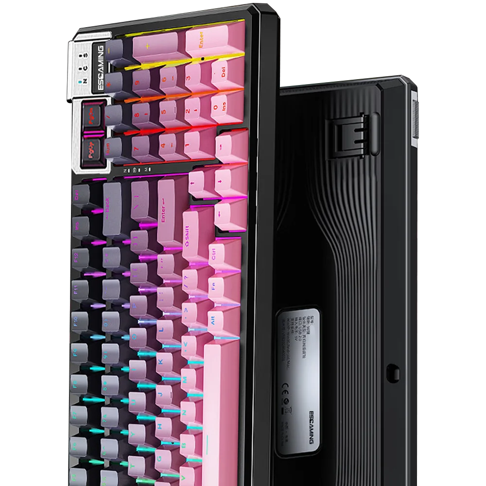 ESGAMING All'ingrosso 96% TFT LCD PC Esports Gaming Tastiera 3 Modalità Esterna 2.4GHz RGB Tastiera Wireless per Gamer Computer portatile