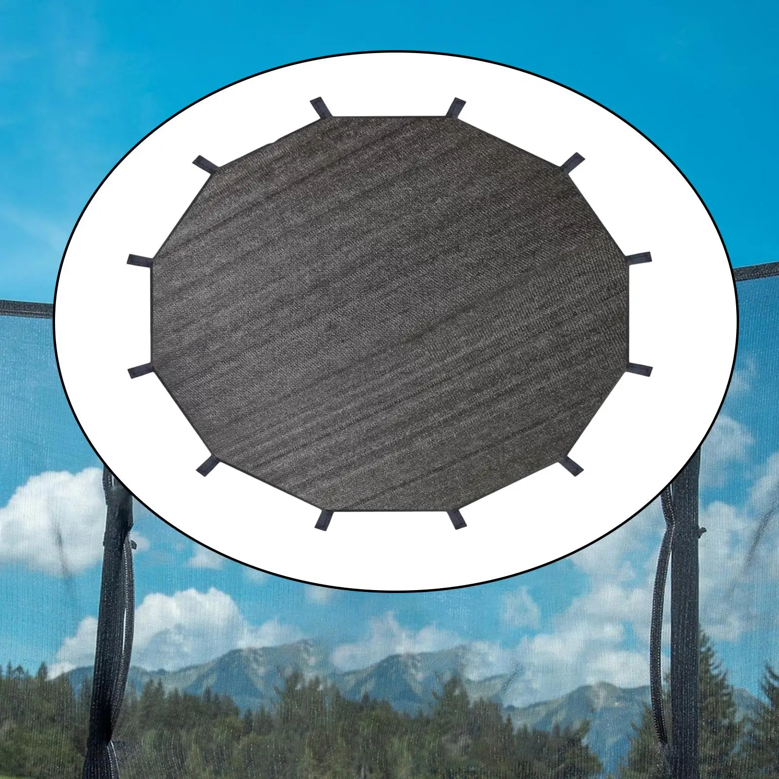 

Trampoline Shade Cover Only Easy Setup for 12 Poles Children Trampoline