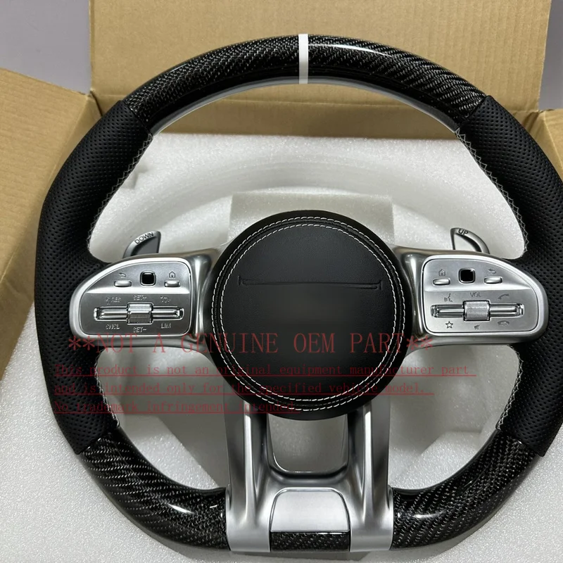 For Mercedes‑Benz G Class G500 G350 Steering Wheel Horn Cover G63 Carbon Fiber Non‑Destructive Modified Horn Shell