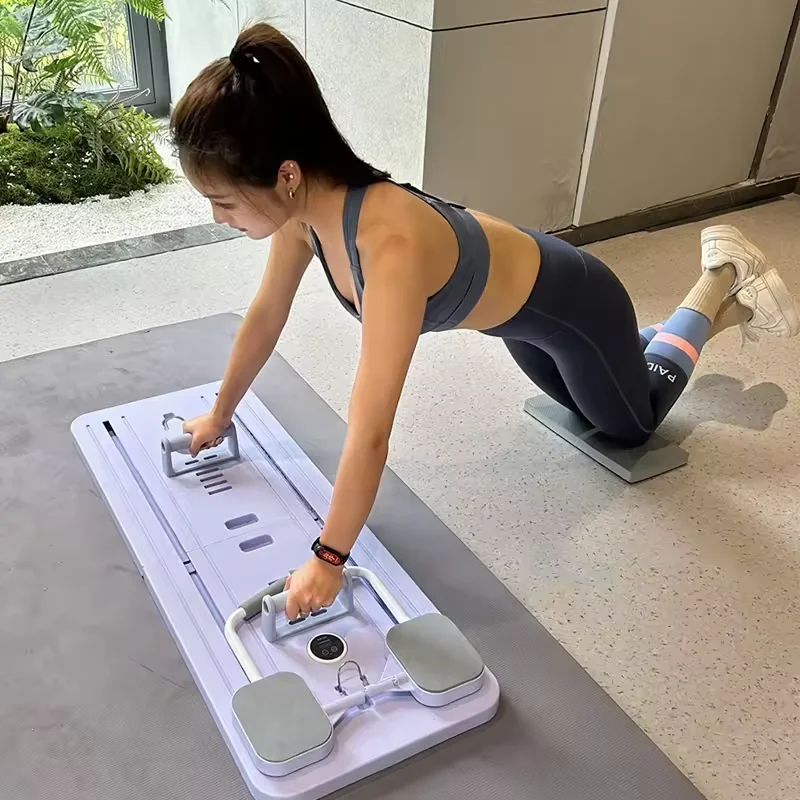 

Latest Upgraded Version Fitness Exercise Workout Transfer System Board ab Wheel Roller
