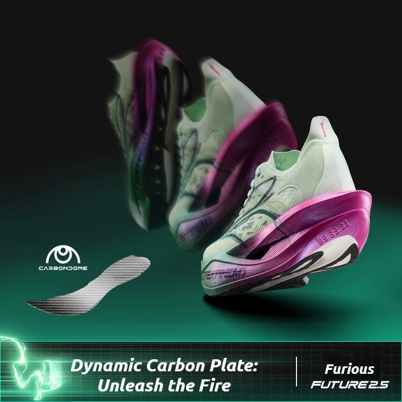 361 Degrees Furious Future 2.5 Running Cushioned Stable Shoes Marathon Plate Racing Carbon Breathable Durable Sneakers 672612228 view 4