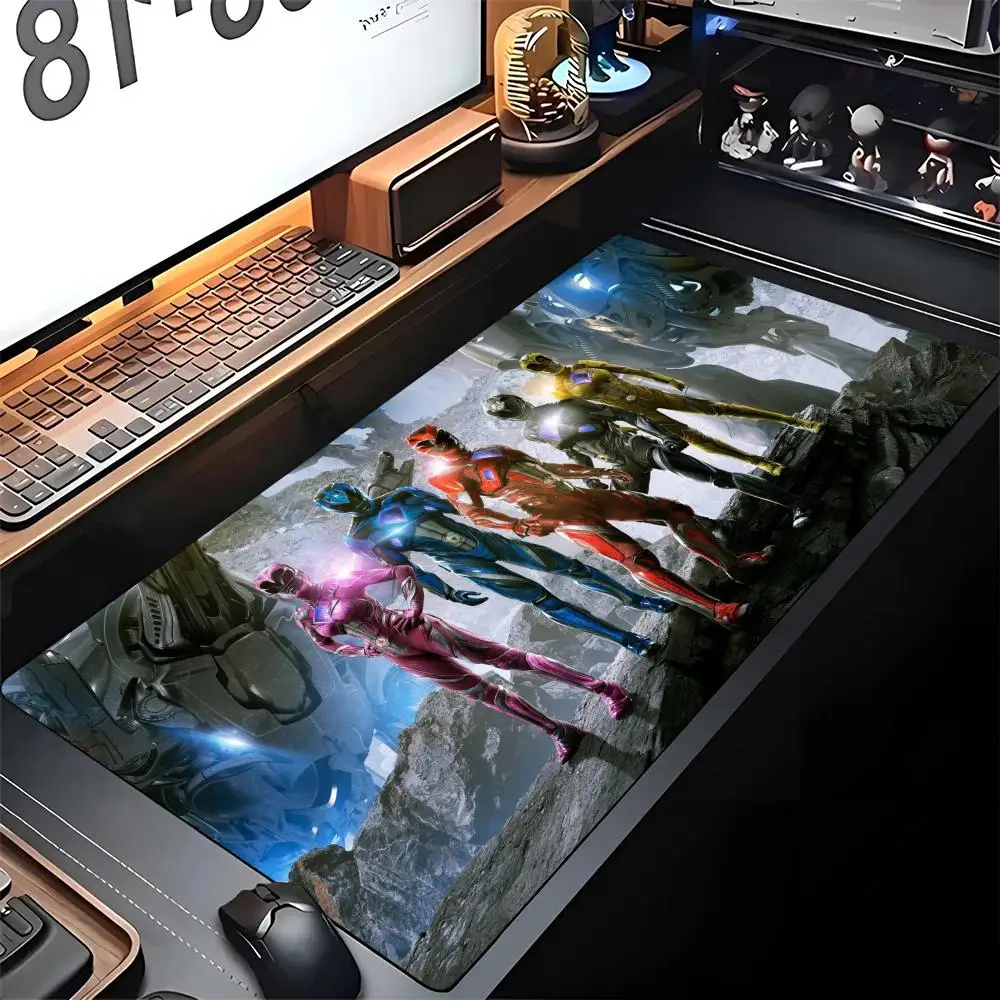 

PowerS R-Rangers Mouse Pad Gaming Locking Edge Big Computer Gamer Animal Large Rubber Art Mousepad Laptop Desk Mat