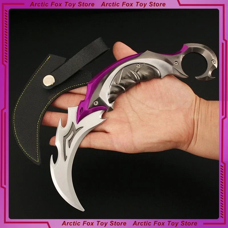 22cm valorant weapoelee reaver karambit faca samurai espada weapo modelo jogo periférico destacável ornamento brinquedos presentes meninos