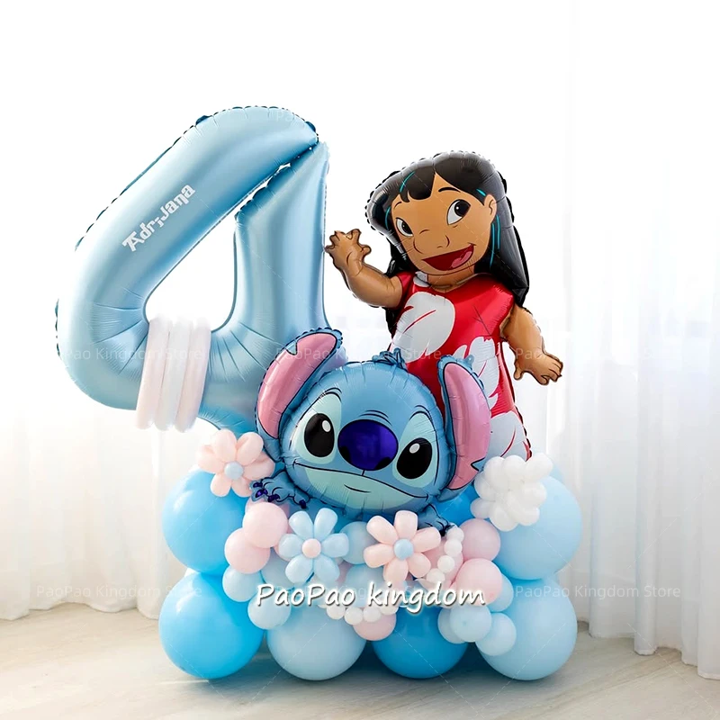 Ballons à thème Lilo & Stitch, ballons en film d'aluminium Sitich, décoration de fête d'anniversaire pour enfants, cadeaux pour baby shower, fournitures