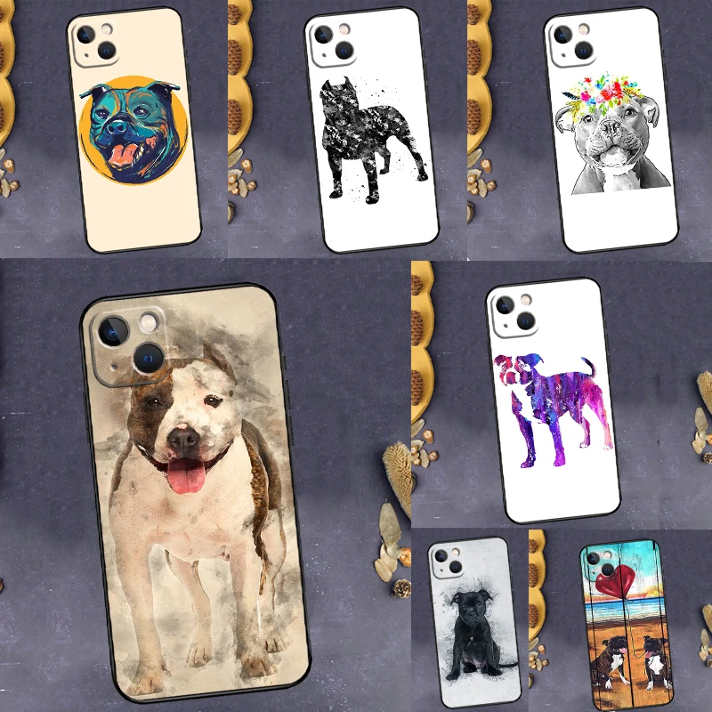 Staffordshire Bull Terrier Dog Case For Samsung Galaxy A53 A33 A13 A34 A54 A14 A35 A55 A15 A56 A36 A26 A16 A32 A52 A17 A37