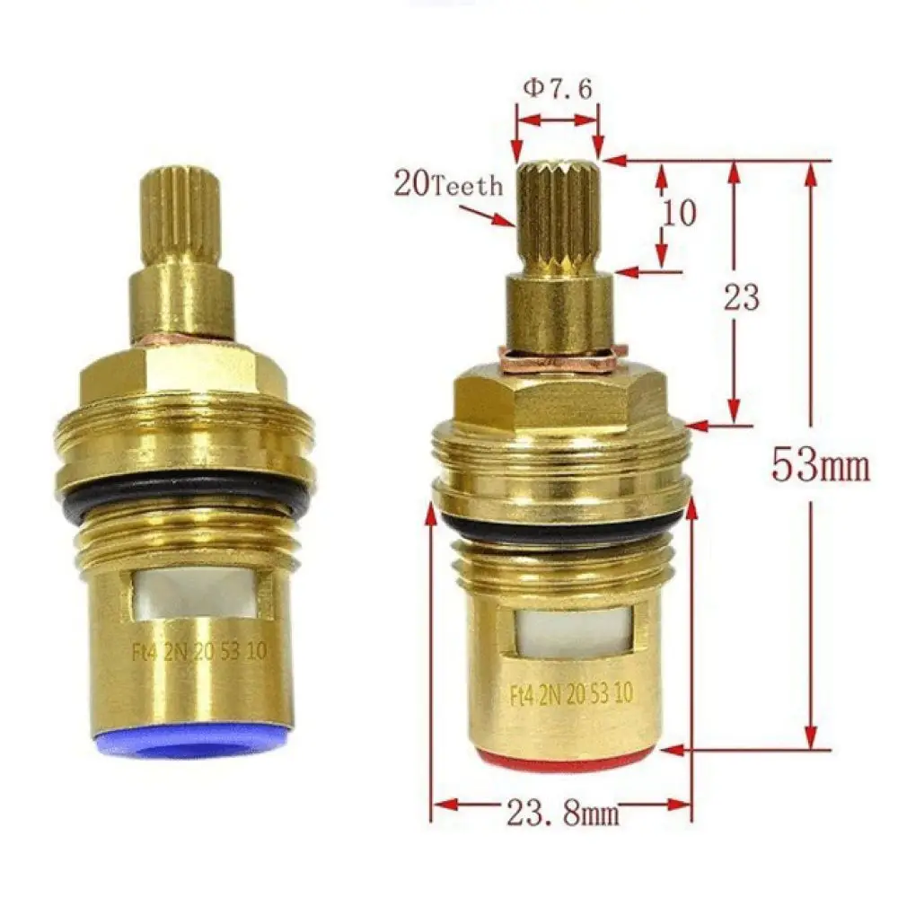 Ceramic Disc For Brass Faucet Copper Valve Replacement Parts Kitchen Sink Tap Professional Plumbing Repair Core