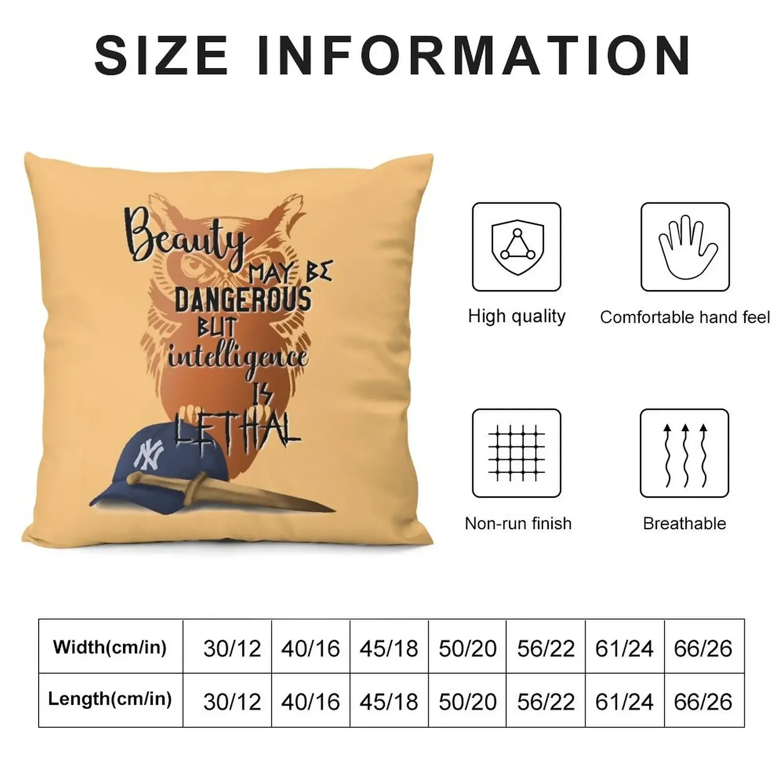 Intelligence is lethal - percy jackson quotes Throw Pillow home decor items Christmas Throw Pillows Covers Sofa Cushions pillow