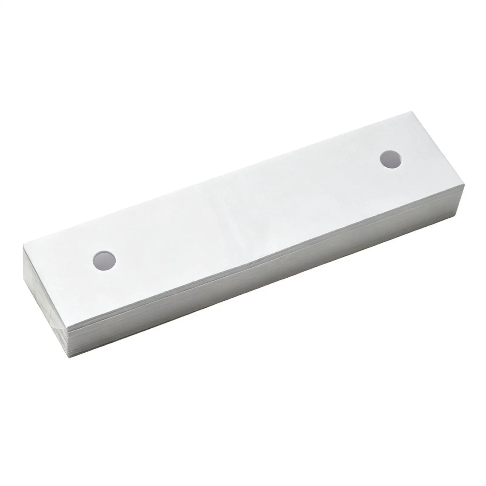 Rectangular Paper Chin Rest Pad for Autorefractor with Two Mounting Holes White