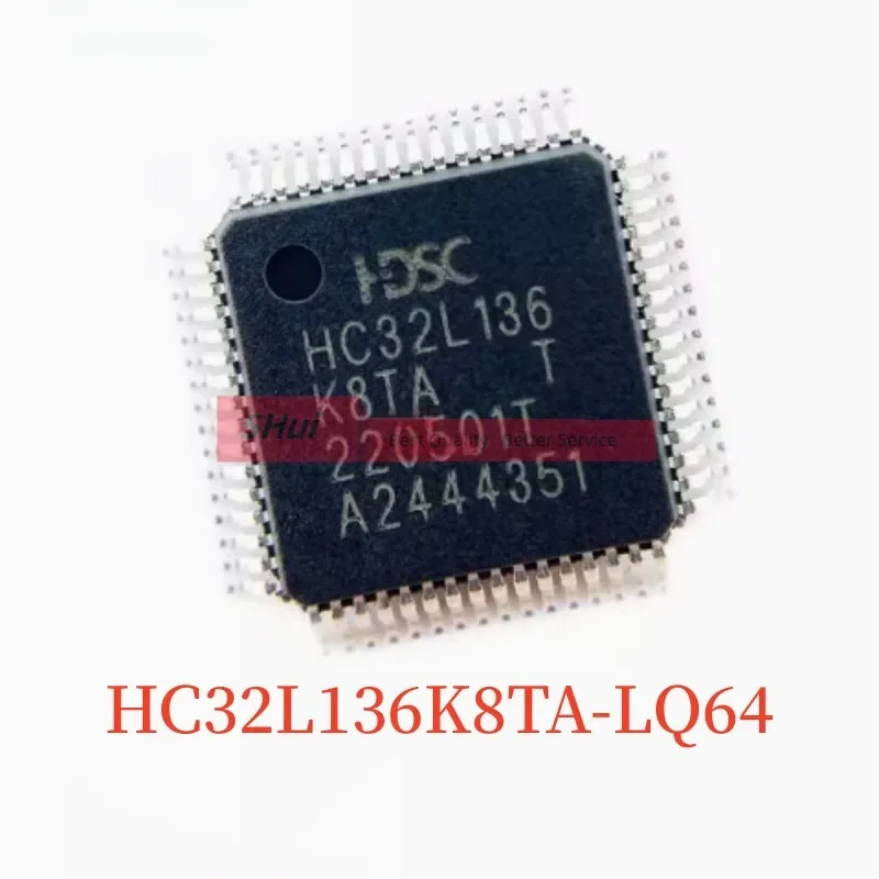 

10PCS HC32L136K8TA HC32L136 32L136K8TA LQFP64 Microcontroller Chip IC Ultra-low Power Consumption Single Chip Microcomputer