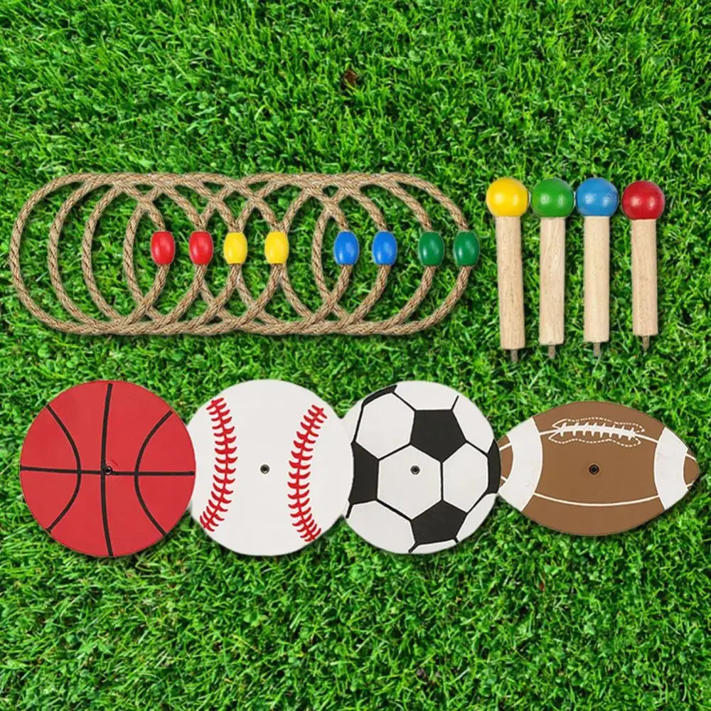 Gooien Thema Touw Ring Toss Game Zintuiglijk Spelen Gooien Speelgoed Ring Toss Speelgoed Training Zandzak Outdoor Bal Hoepel Spel Yard Strand