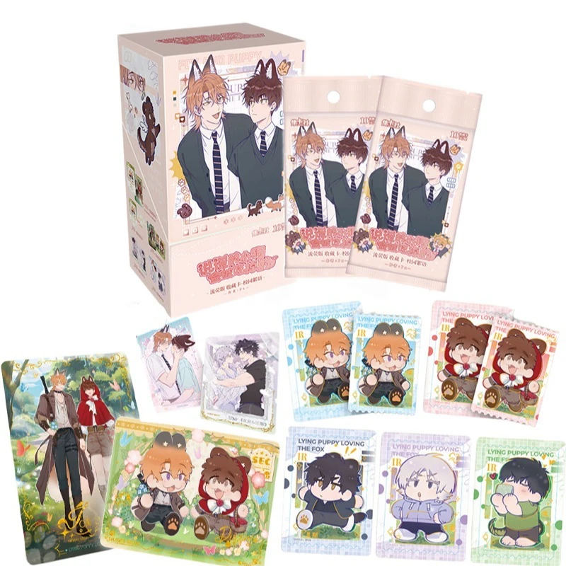 

Карты Fun, настоящие лежащие щенки, карты Get Eaten, Flowing Firefly Edition, коллекционная карточка для кампуса, тематические аниме, праздничные подарки, игрушки