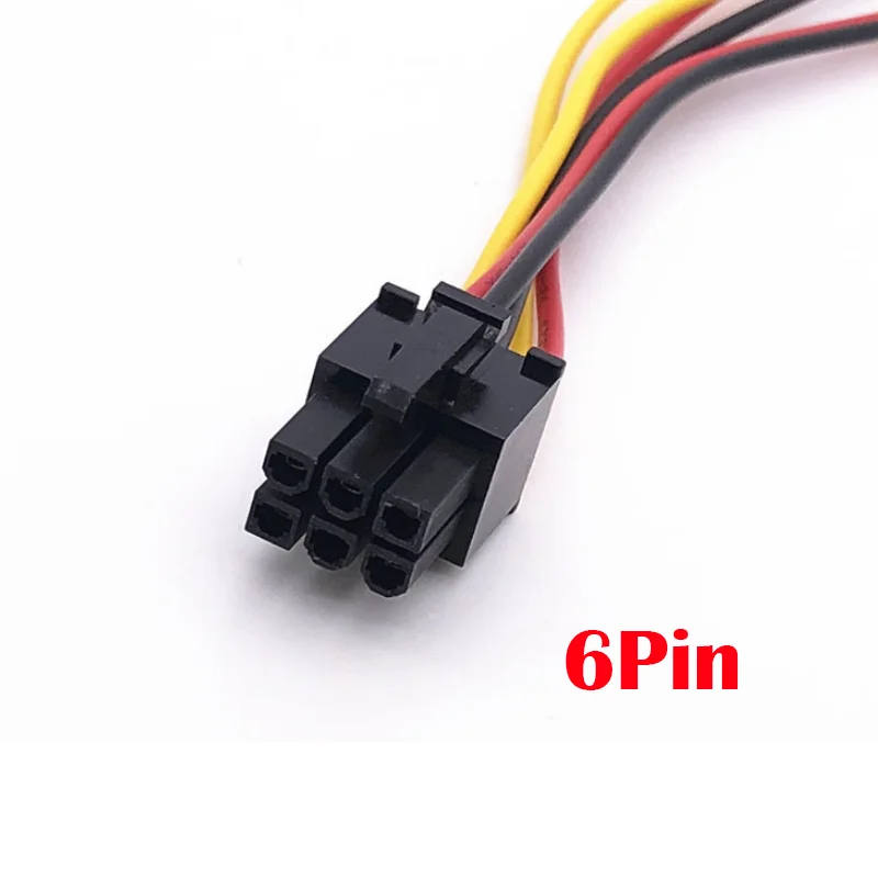 Dual 4Pin 6Pin to 8Pin GPU Power Cable Graphics Card Power Cables PCI Express To Dual 4 Pin Molex Power Cable 18cm Wholesale