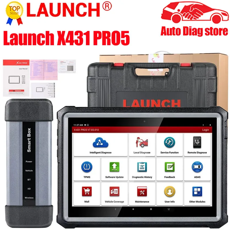 Launch X431 PRO5 PRO 5 Car Diagnostic Tools J2534 Smart Box Programming Auto OBD2 Scanner pk X-431 V+  X431 IMMO Elite PRO