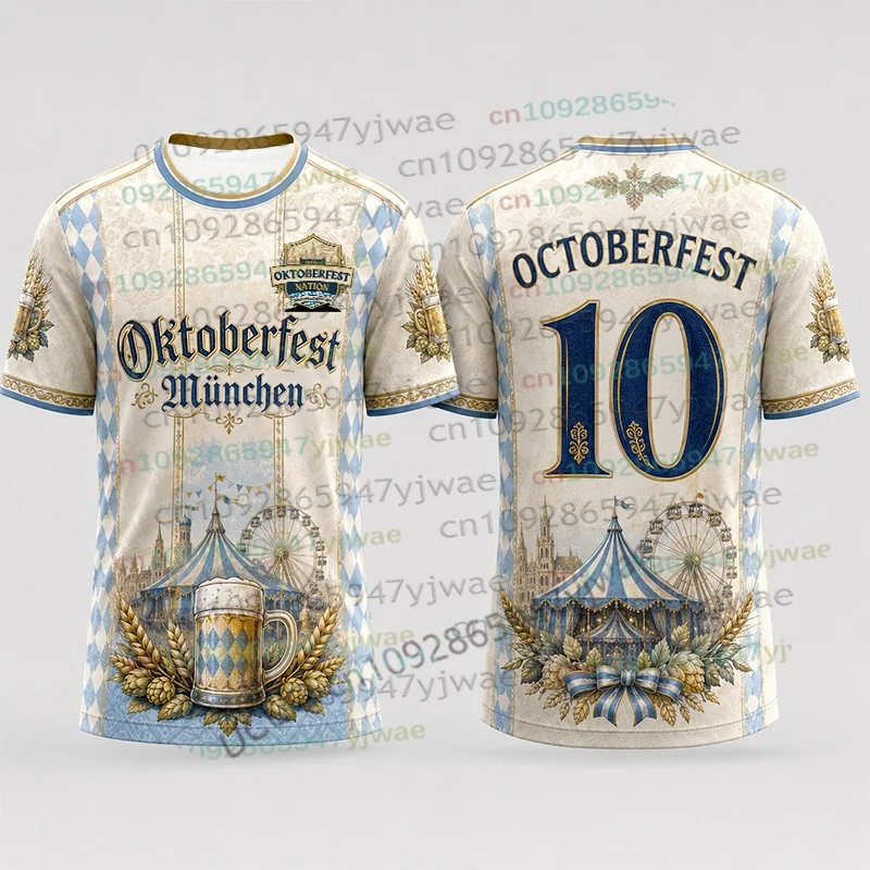 2026 Lustiges Oktoberfest-Shirt Bierfest-T-Shirt Deutsches München-Festival Streetwear Sport Freizeit T-Shirt Damen Herren T-Shirt Kleidung – Detail 6