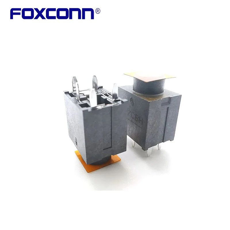 Foxconn JAC331-0140ABB-8H Audio Jack Female Vertical Earphone Stand Stereo Panel Mount Socket 5 Pin Input Jack Connector