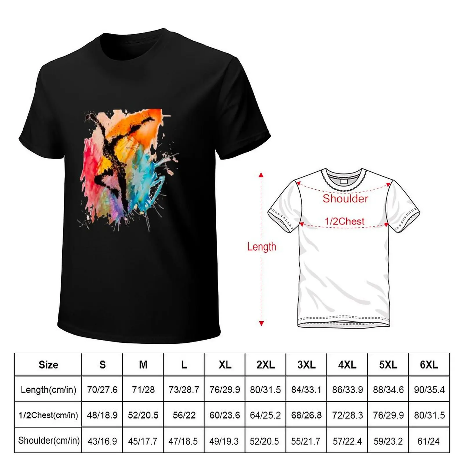 Authentic Dance Art T-Shirt blue archive sublime korean fashion plain t shirts men