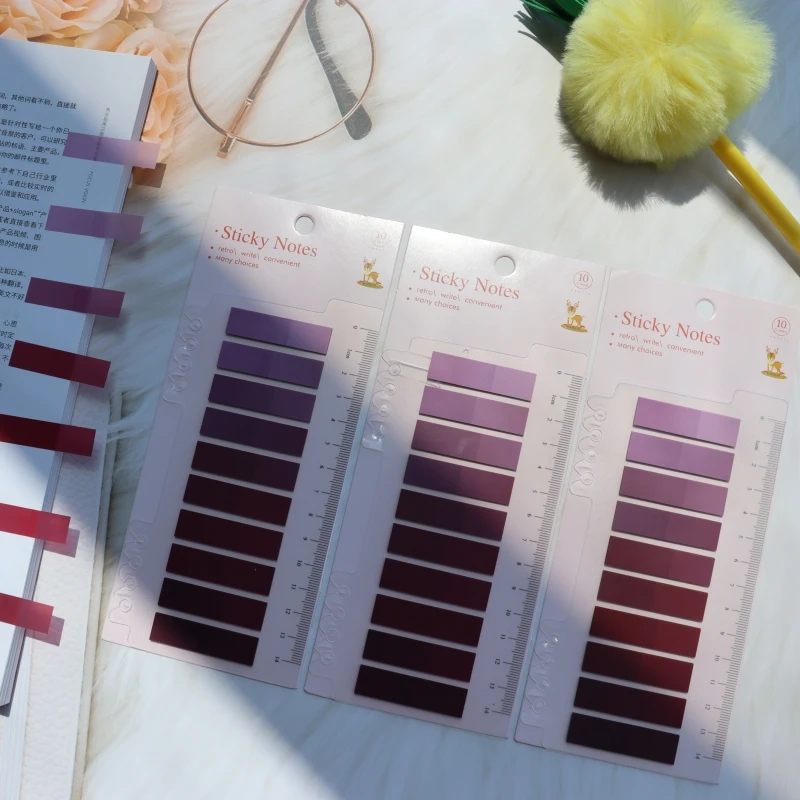 

3 Packs 600 Pcs Colorful Index Stickers Writable Page Flags, Self-Adhesive Tabs for Books, Binders, Office School Supplies