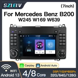For Mercedes Benz B200 Vito W639 Viano B-Class W169 W245 Carplay Android Auto Multimedia Video Player GPS WIFI Car Video Radio