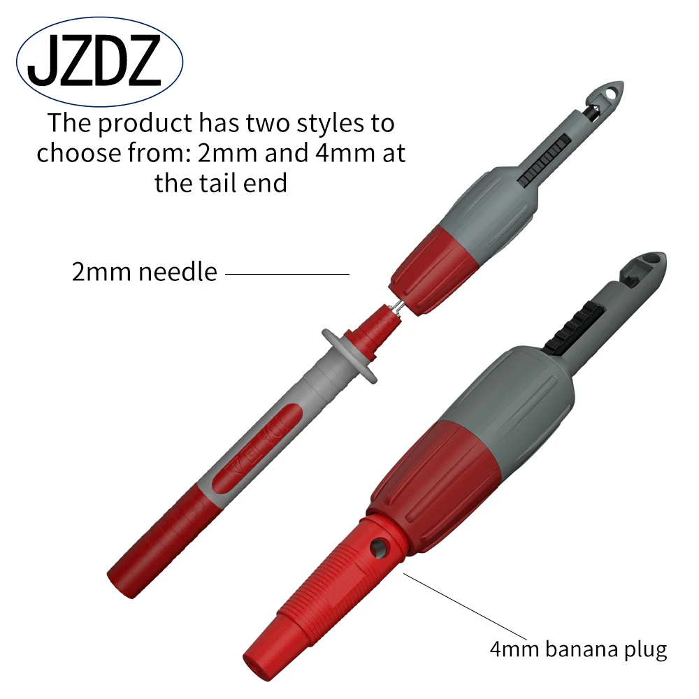 JZDZ 2PCS Insulation Wire Piercing Probe Wire Piercing Clips for Multimeter Voltage Voltmeter Thermometer Testing  J30039