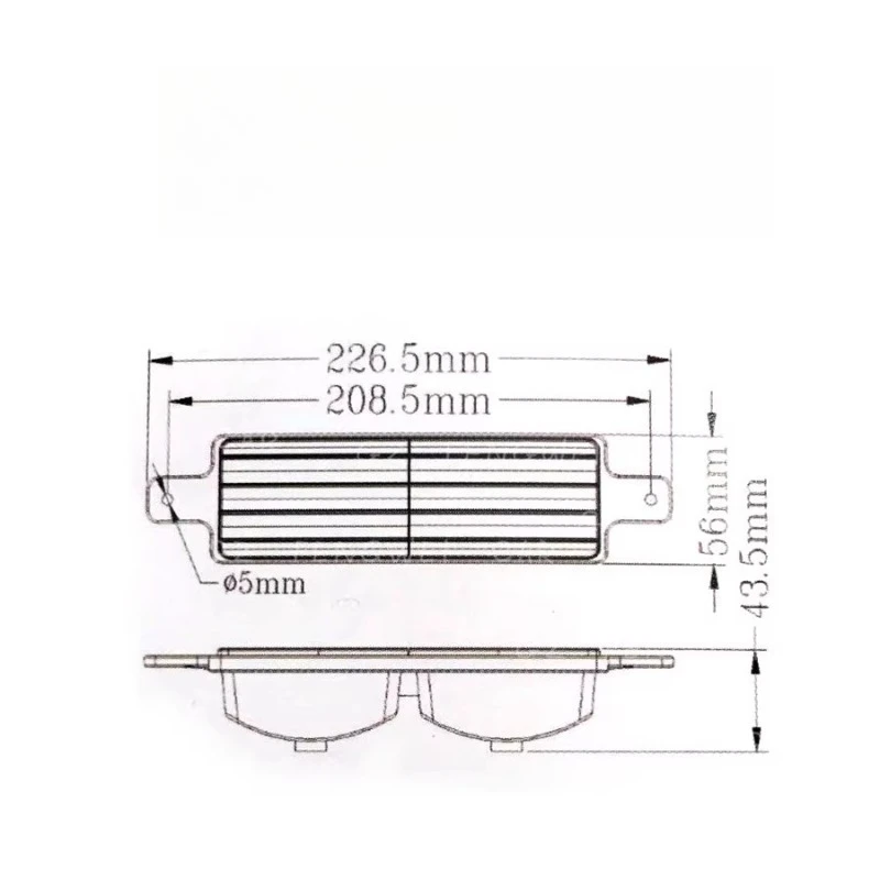 LED Truck Truck Warning Light Car Bar Light Two-color Bumper Light Surrounded By Modified Lights